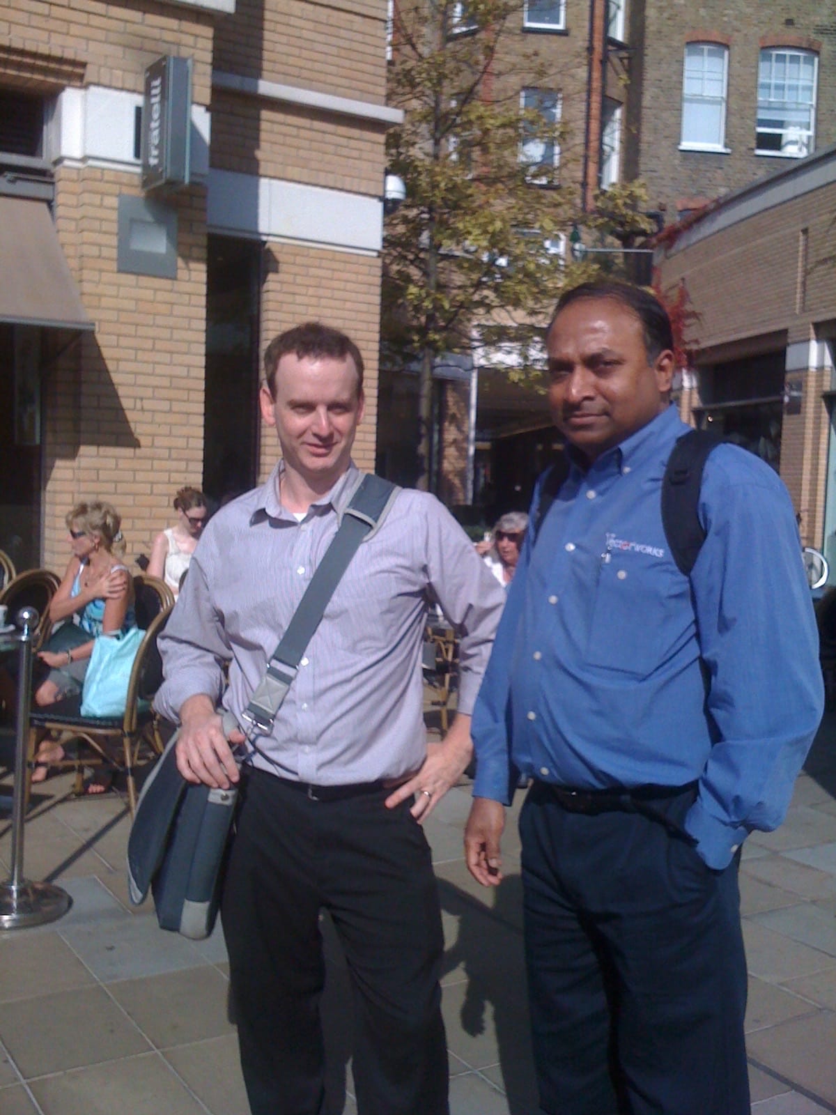 Jeremy Powell (left) and Dr. Sarkar (right).